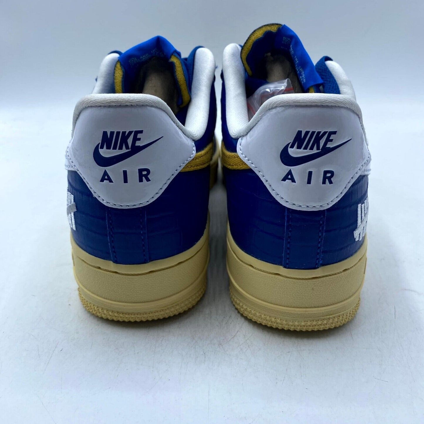 Undefeated x Nike Air Force 1 Low SP On It Blue Yellow Croc DM8462-400 NEW