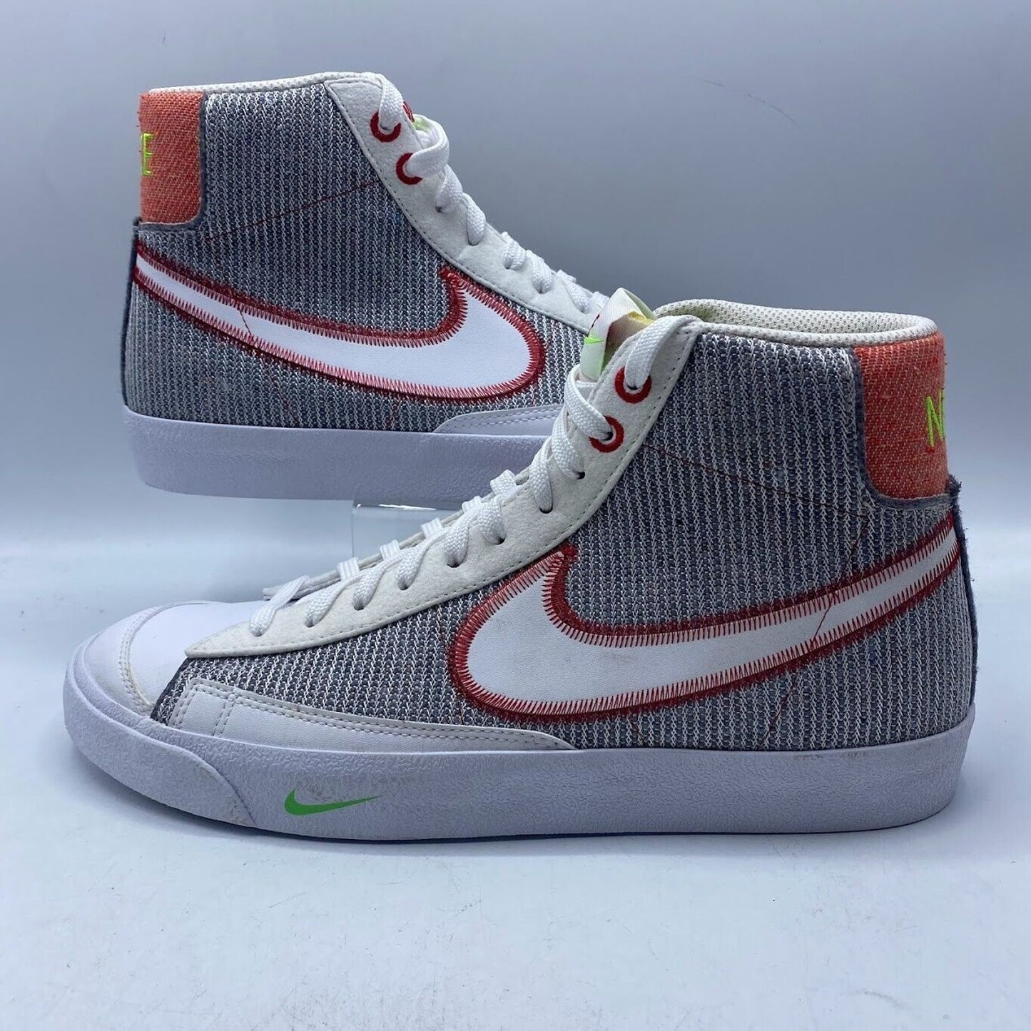 Nike Blazer Mid '77 Grey White Red CW5838-022 NEW NO LID