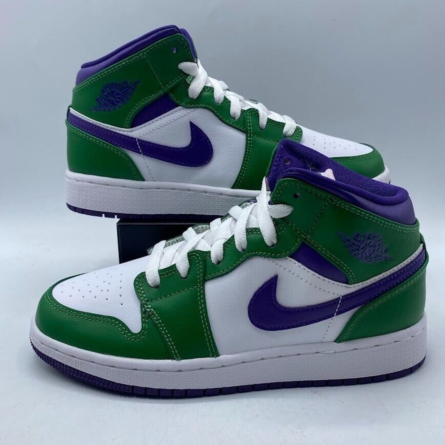 Nike Air Jordan 1 Mid (GS) Incredible Hulk 554725-300 NEW