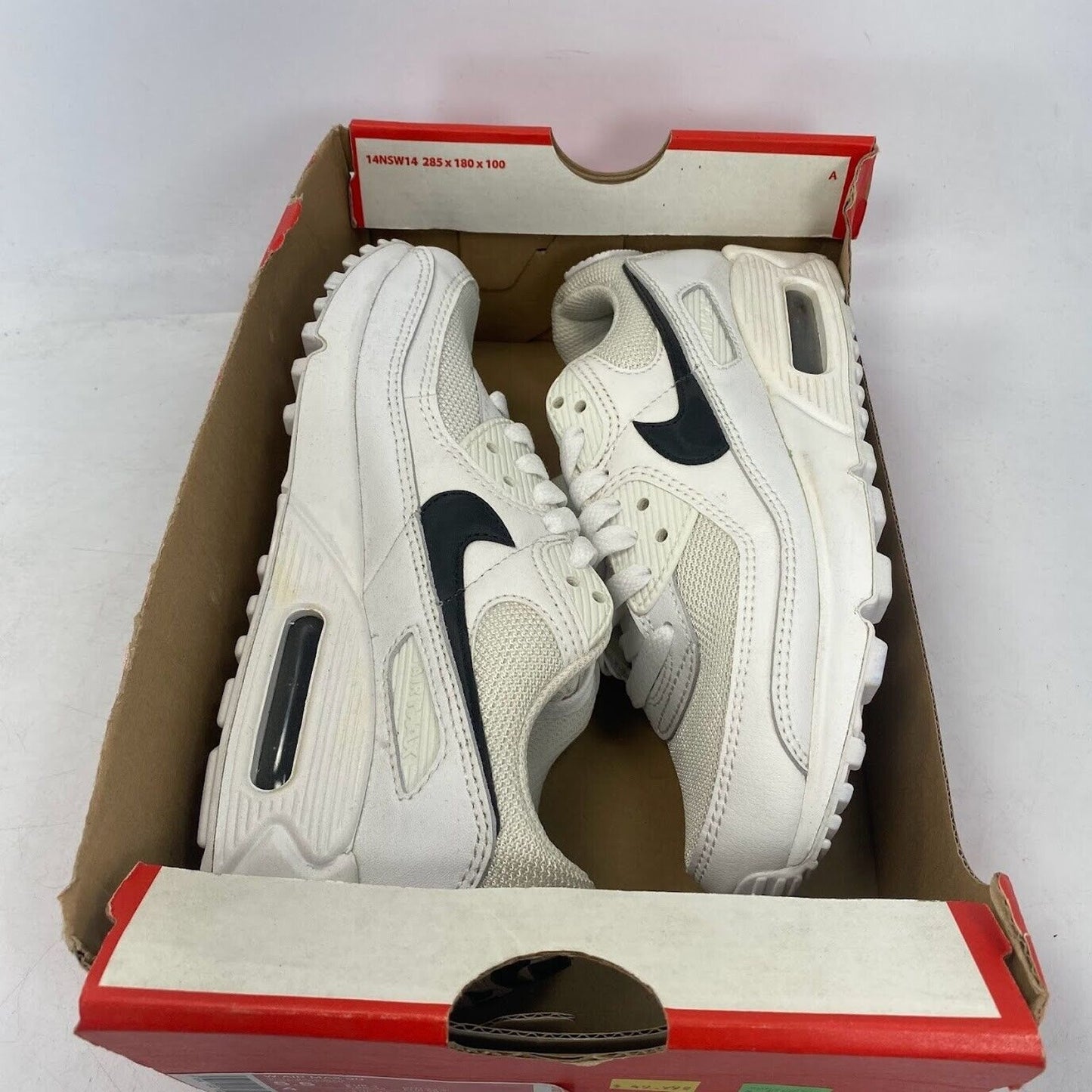 Nike Air Max 90 White Black CQ2560-101 NEW NO LID