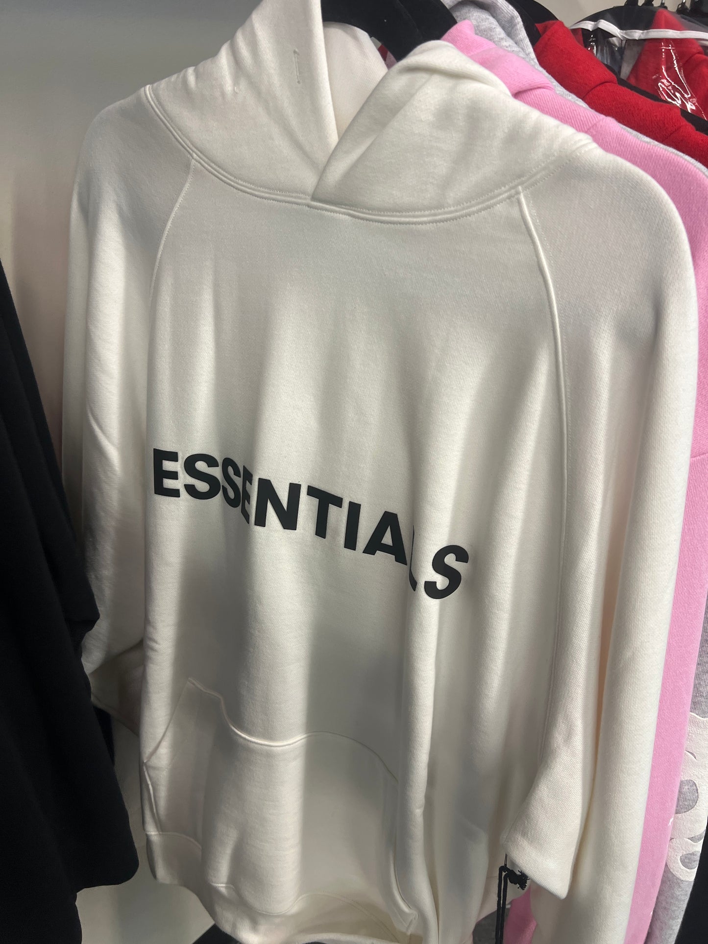 Essentials hoodie white